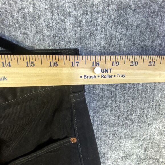 Levis 501 Jeans 34x30 Black Straight Leg Button Fly American Denim Grunge Dark - Picture 6 of 12